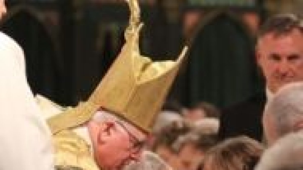 Arzobispo Prendergast durante la ceremonia de acogida