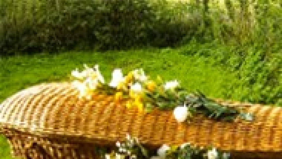 Ejemplo de féretro ecológicamente sostenible