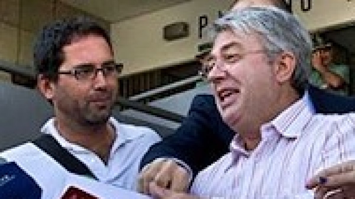 Eduardo Gómez Pirlich, a la salida del juzgado.