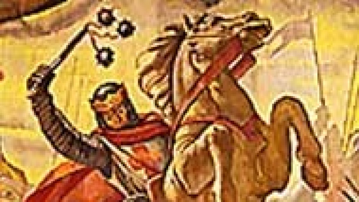 Sancho el Fuerte de Navarra en Las Navas de Tolosa.