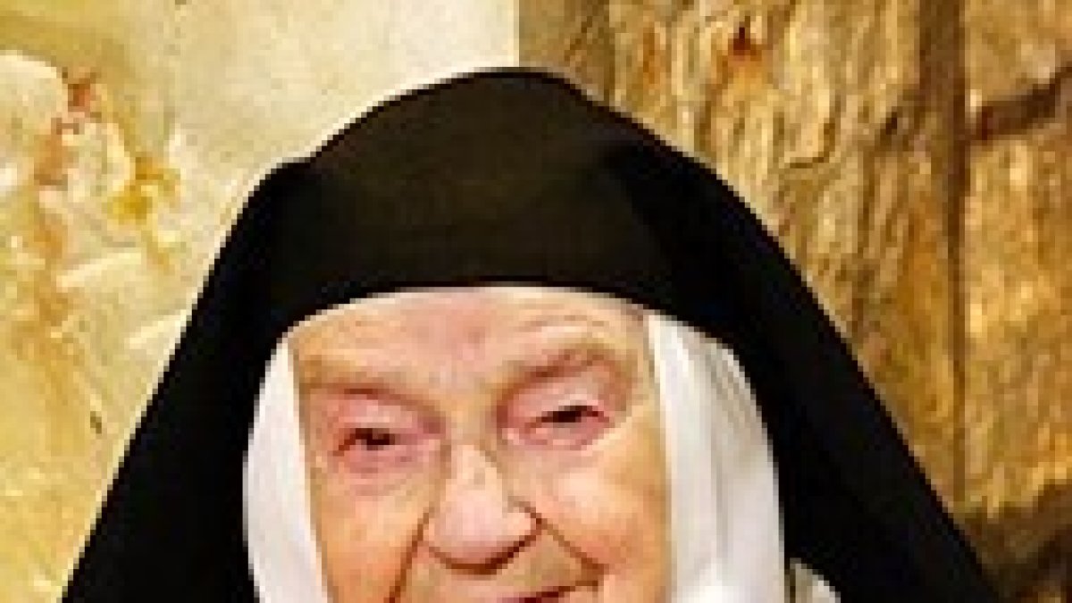 Sor Teresita, 104 años, 85 en clausura.