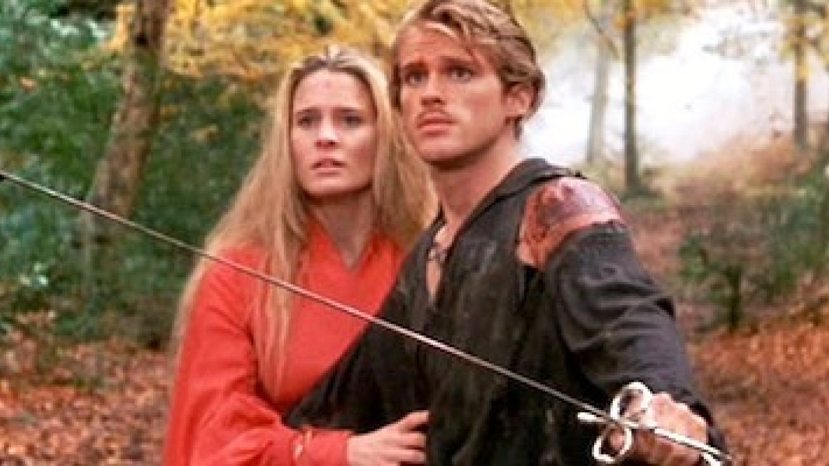 Cary Elwes, espada en mano para defender a la bella princesa Robin Wright.