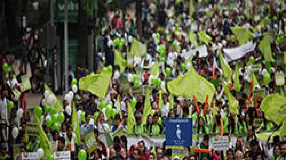 Manifestación pro-vida en la Ciudad de México