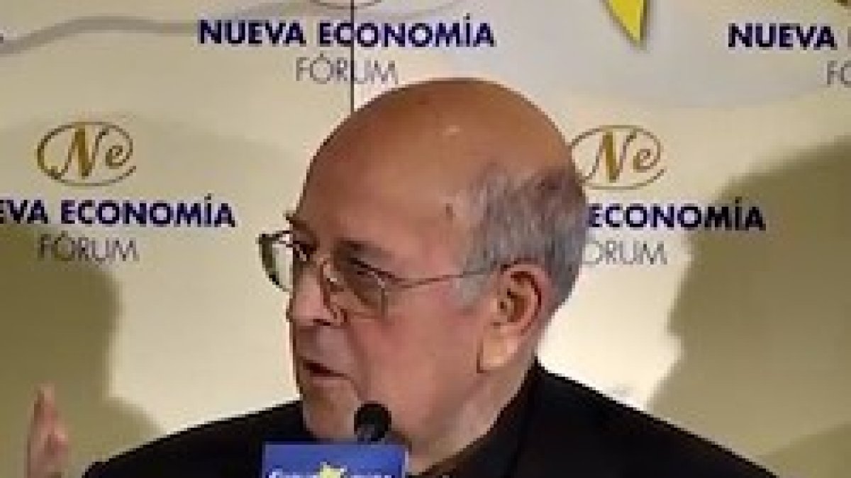 Monseñor Ricardo Blázquez, respondió a preguntas sobre el Valle de los Caídos en un desayuno de Nueva Economía Fórum.