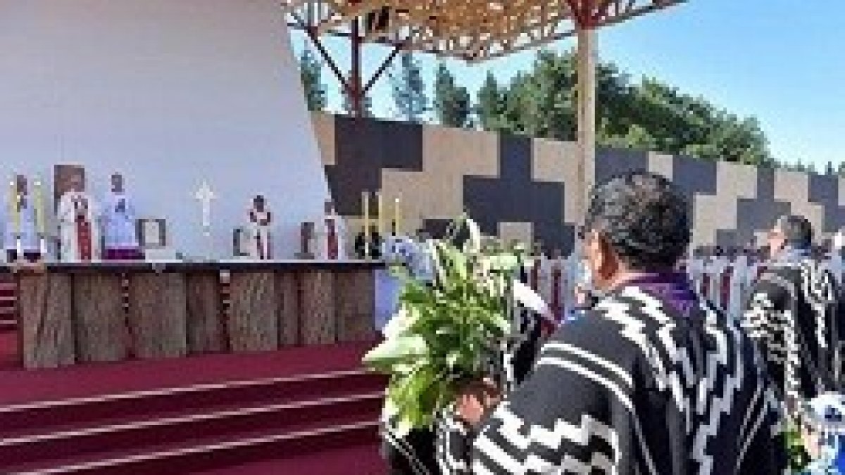 El Papa saludó a los mapuches en su lengua