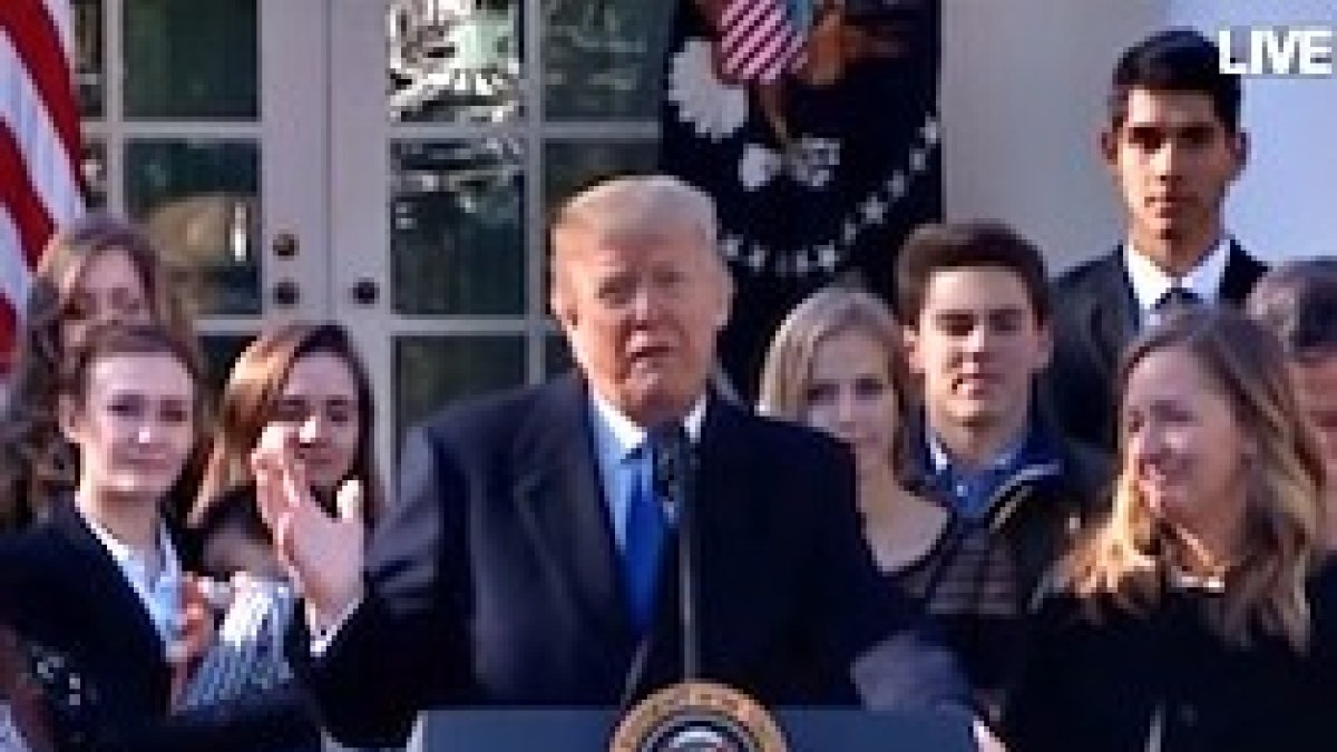 Un momento histórico: por primera vez un presidente de Estados Unidos habla en persona a la Marcha por la Vida.