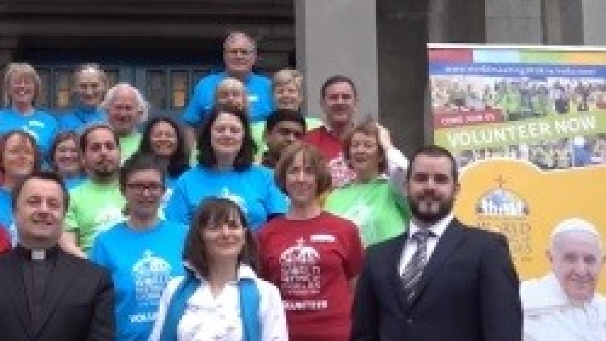 Voluntarios y organizadores del EMF 2018 en Dublín