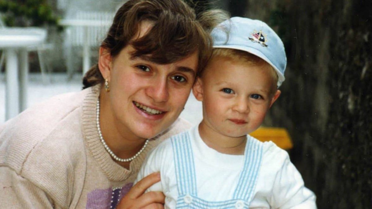 Cristina, con su hijo mayor Francesco