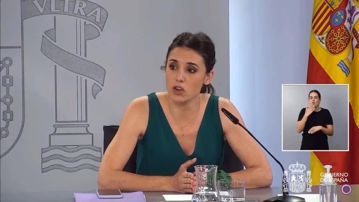 La ministra de Igualdad, Irene Montero, presentó este martes su proyecto de ley del aborto, y que se resume en que no hay igualdad en el derecho a la vida: lo tiene quien decide el Gobierno.
