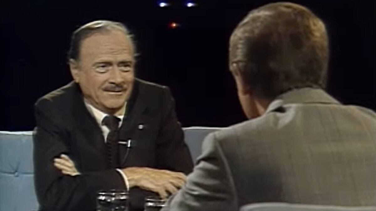 Marshall McLuhan, en una entrevista televisiva de 1977.