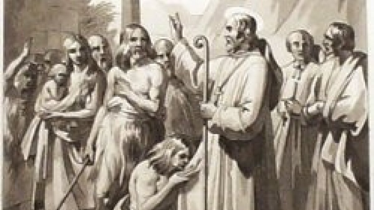 San Frumencio predicando.