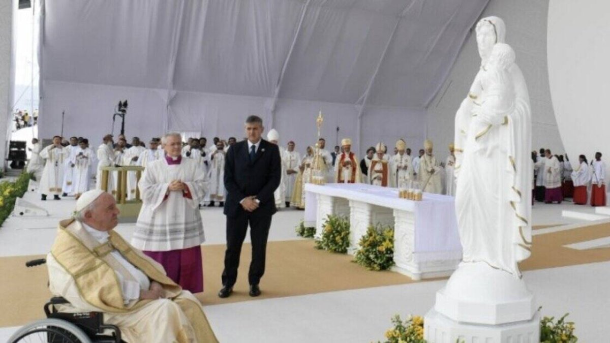 El Papa celebró una misa ante miles de fieles llegados de todo el país y de toda la región (Foto: Vatican Media).