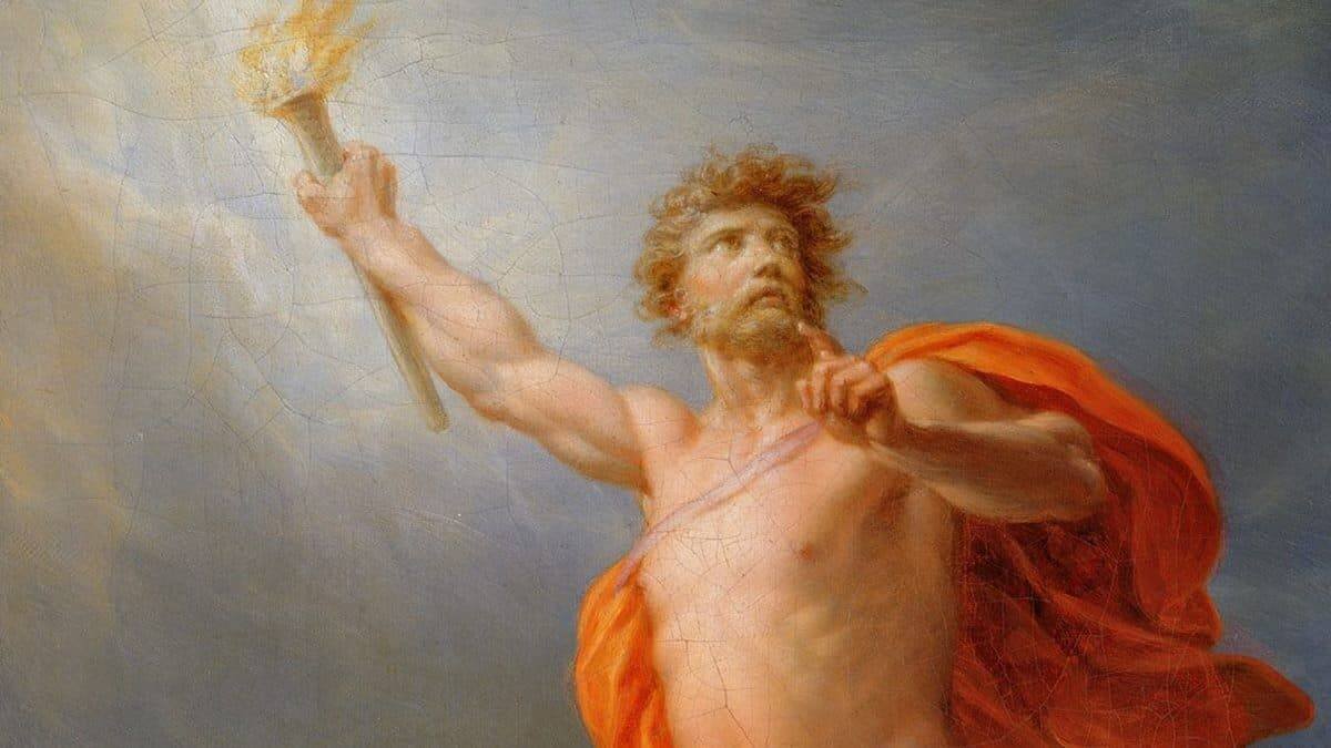 Como Prometeo tras robar el fuego de los dioses (en la imagen, en un cuadro de Henrich Fueger de 1817), el hombre moderno ha quedado encadenado a su propia pequeñez.