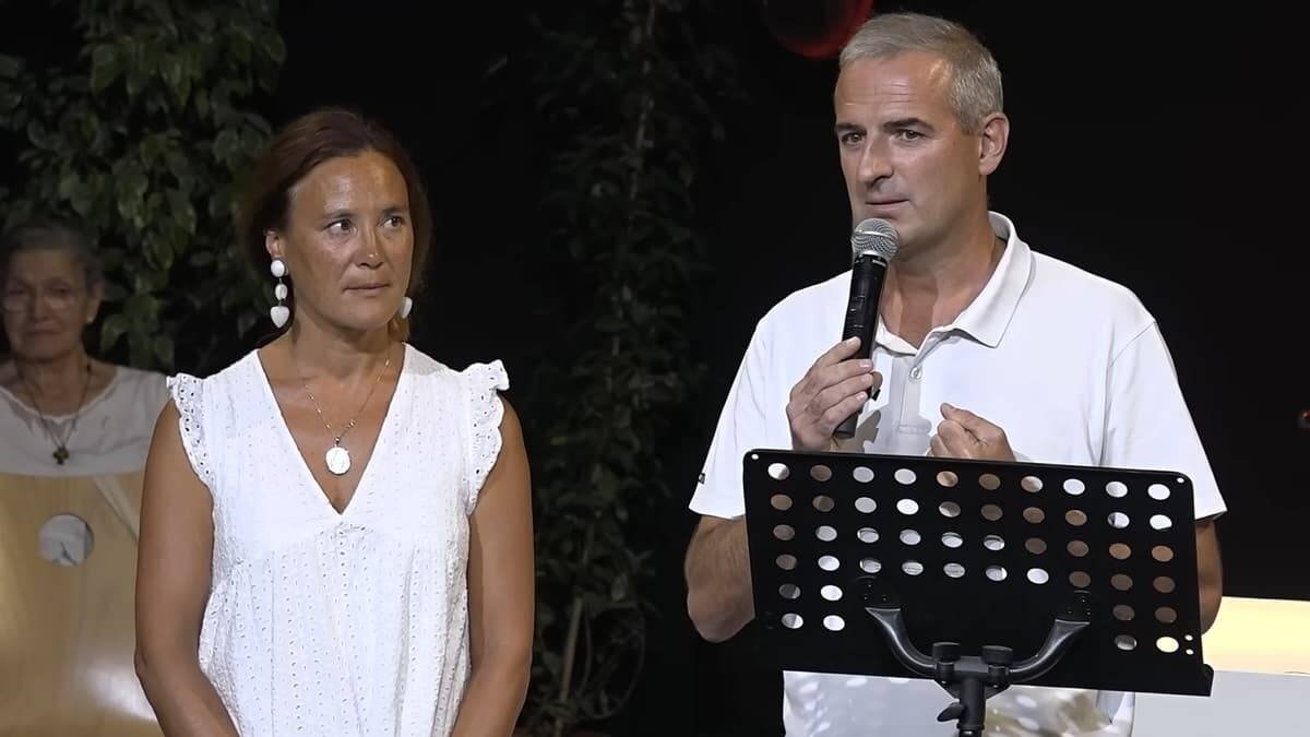 Louis-Alcine, acompañado de su esposa, dio testimonio de su conversión en los encuentros veraniegos de Paray-le-Monial.