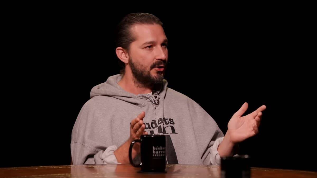 Shia LaBoeuf habló largo y tendido de su conversión con el obispo Robert Barron en su canal Word on Fire.