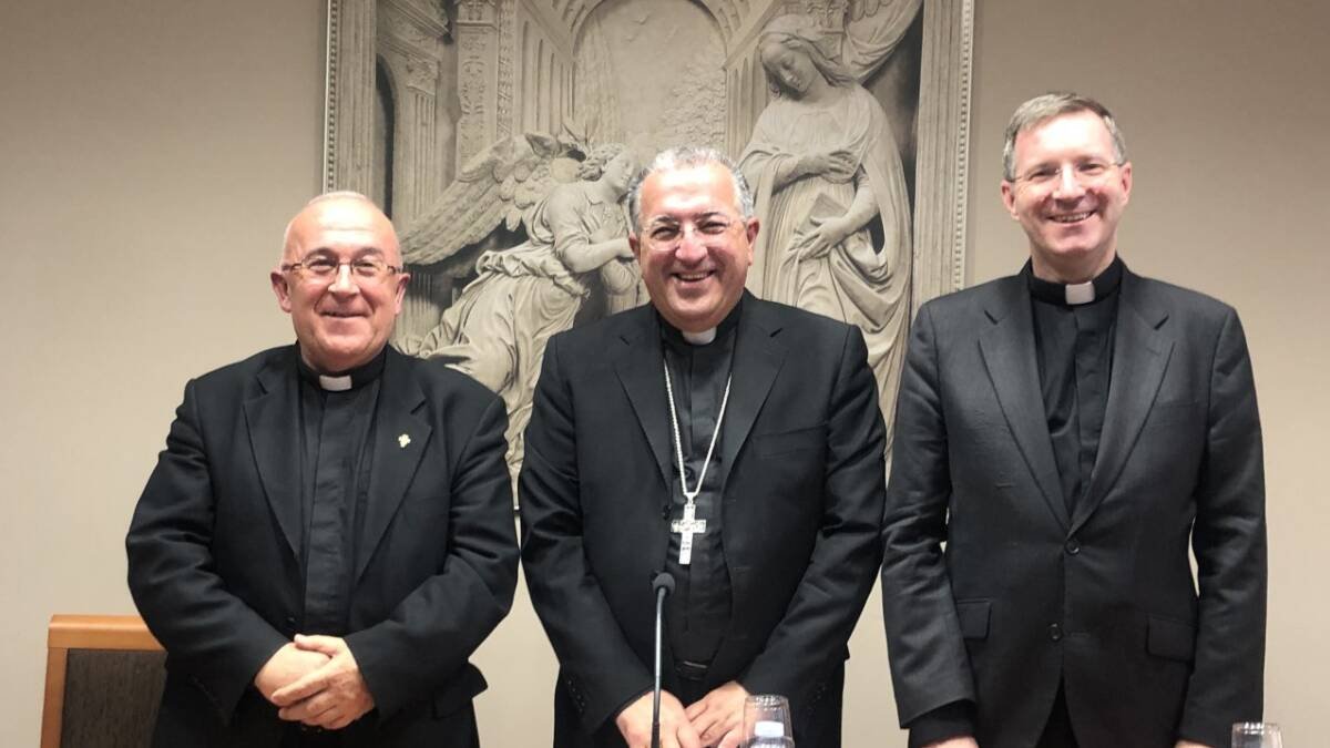 José María Avendaño (en el centro) ha sido nombrado este viernes obispo auxiliar de la Diócesis de Getafe.