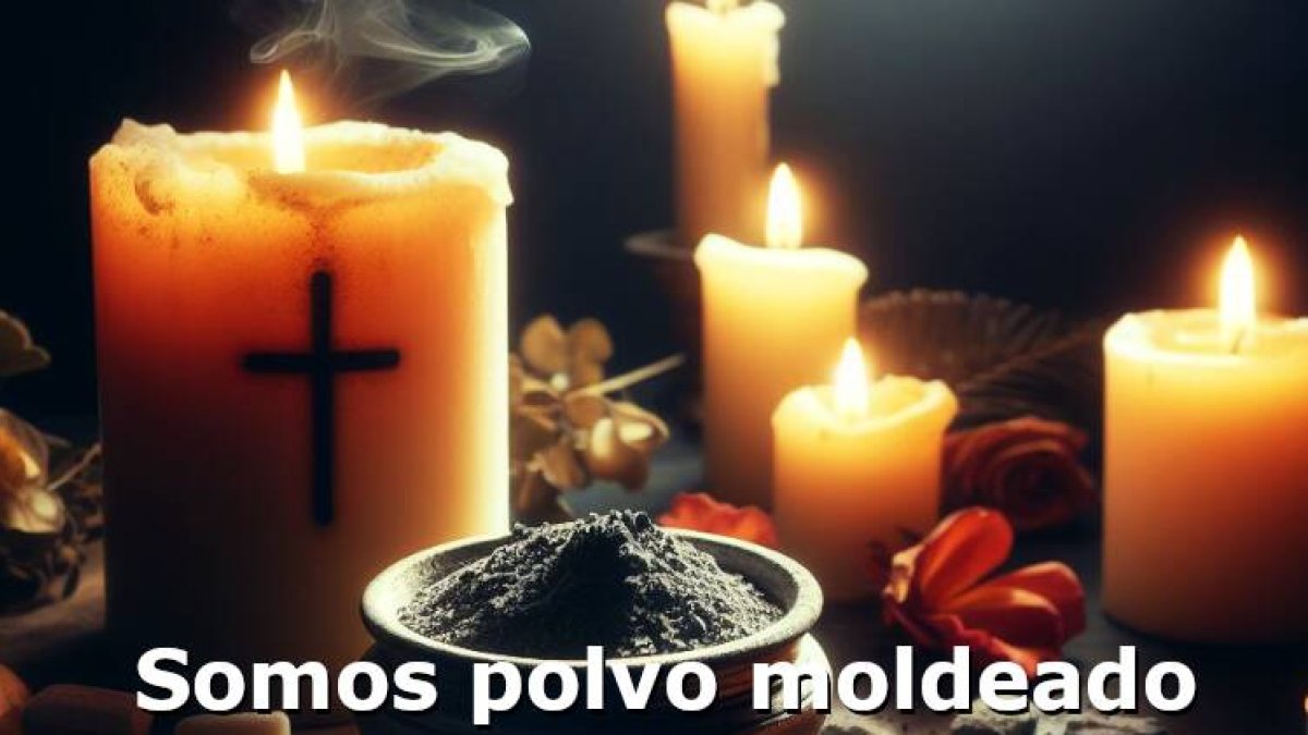 Somos polvo moldeado por las Manos de Dios.
