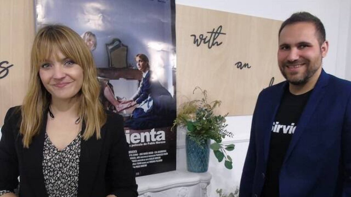 Pablo Moreno y Cristina Gonzalez, director y protagonista de La Sirvienta, Premio Mejor Película del festival Mirabile Dictu