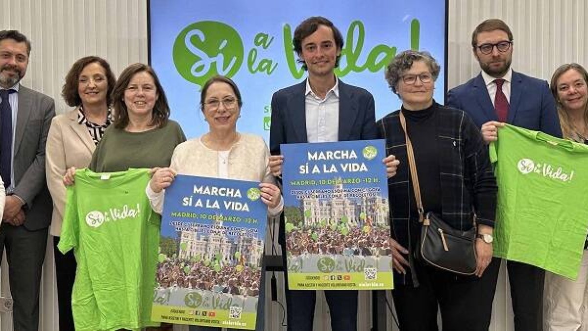 Representantes de las asociaciones provida convocan a la Marcha Sí a la Vida, que es el 10 de marzo de 2024 en Madrid