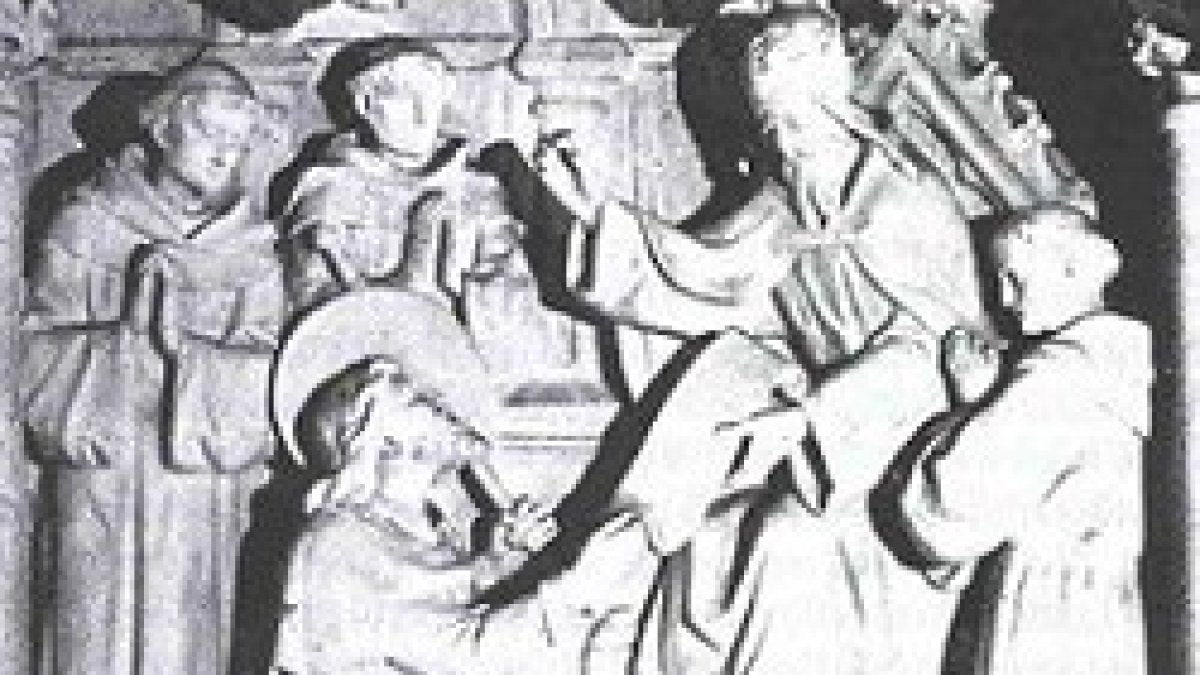 Beato Tadeo ante el papa.