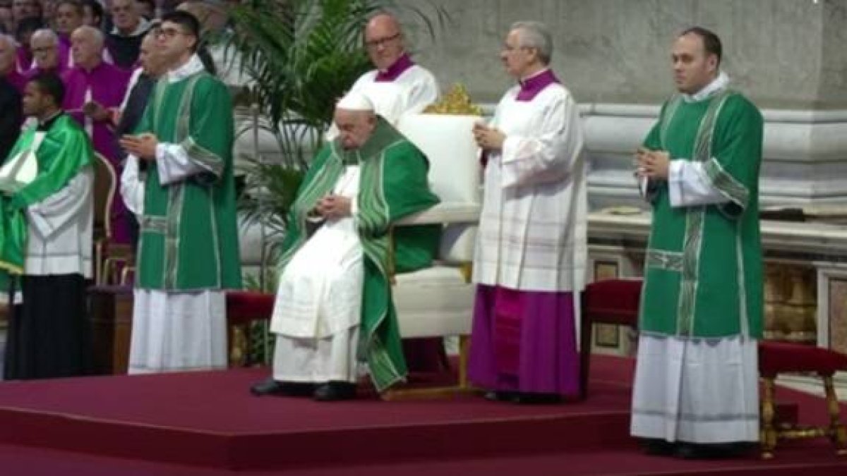 El Papa en la Misa de clausura del Sínodo de la Sinodalidad en la Basílica de San Pedro