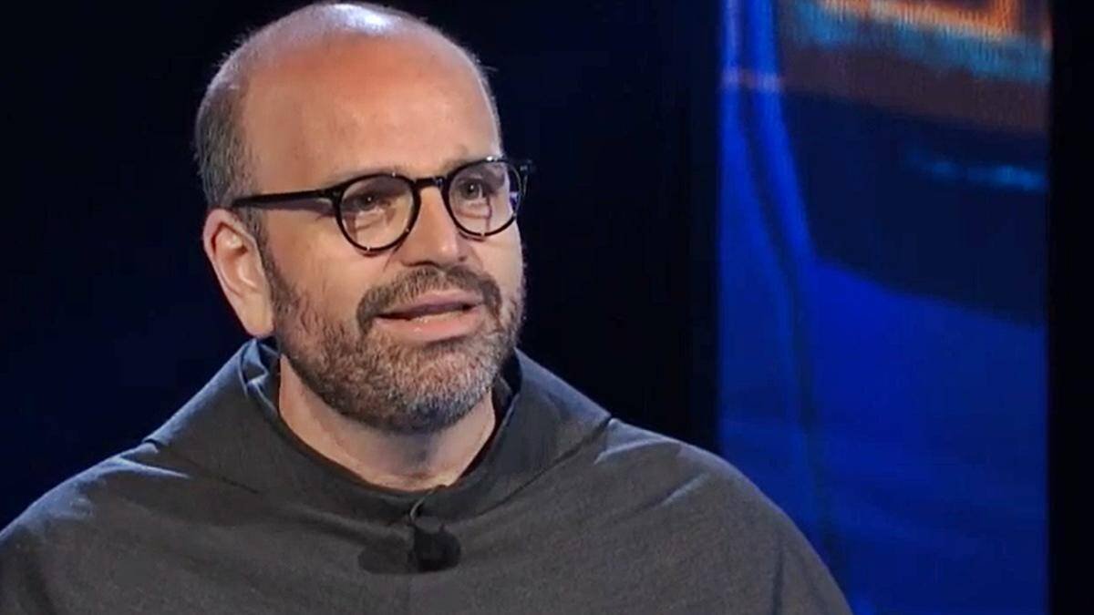 El teólogo franciscano Paolo Benanti, en una entrevista en la RAI italiana.