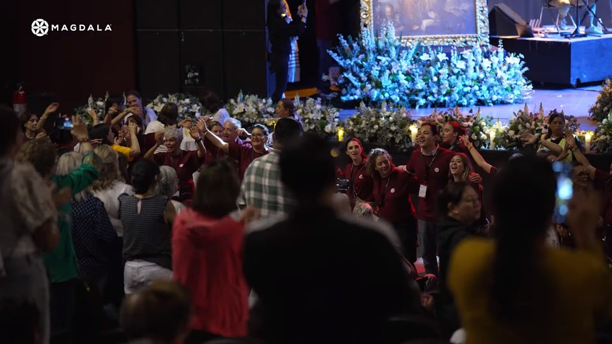 El Encounter Magdala 2025 se estructura en torno a cuatro pilares: Canta, Camina, Celebra y Comparte.
