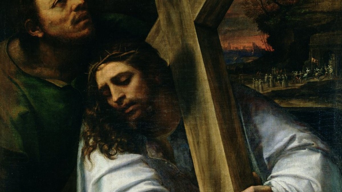 Jesús cargando la cruz