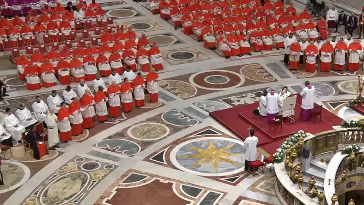 Una imagen del último consistorio convocado por Francisco, el 7 de diciembre de 2024.