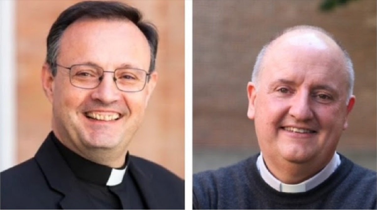 El obispo auxiliar de Madrid, José Antonio Álvarez, y el moderador de la Curia, Fernando Murga