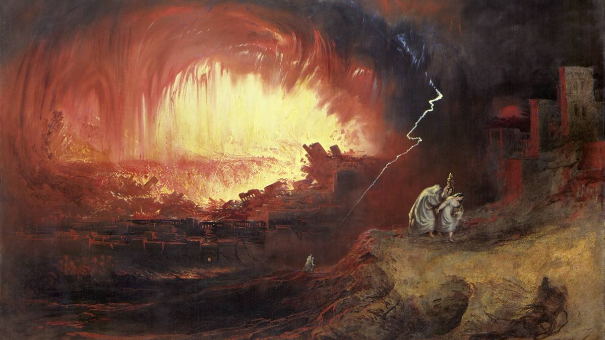 'Sodoma y Gomorra' de John Martin (1852, detalle).