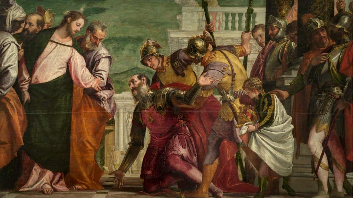 Ni el engaño ni el azar explican el cumplimiento en Jesús de decenas de profecías. Paolo Veronese, 'Jesús y el centurión' (1571, detalle).