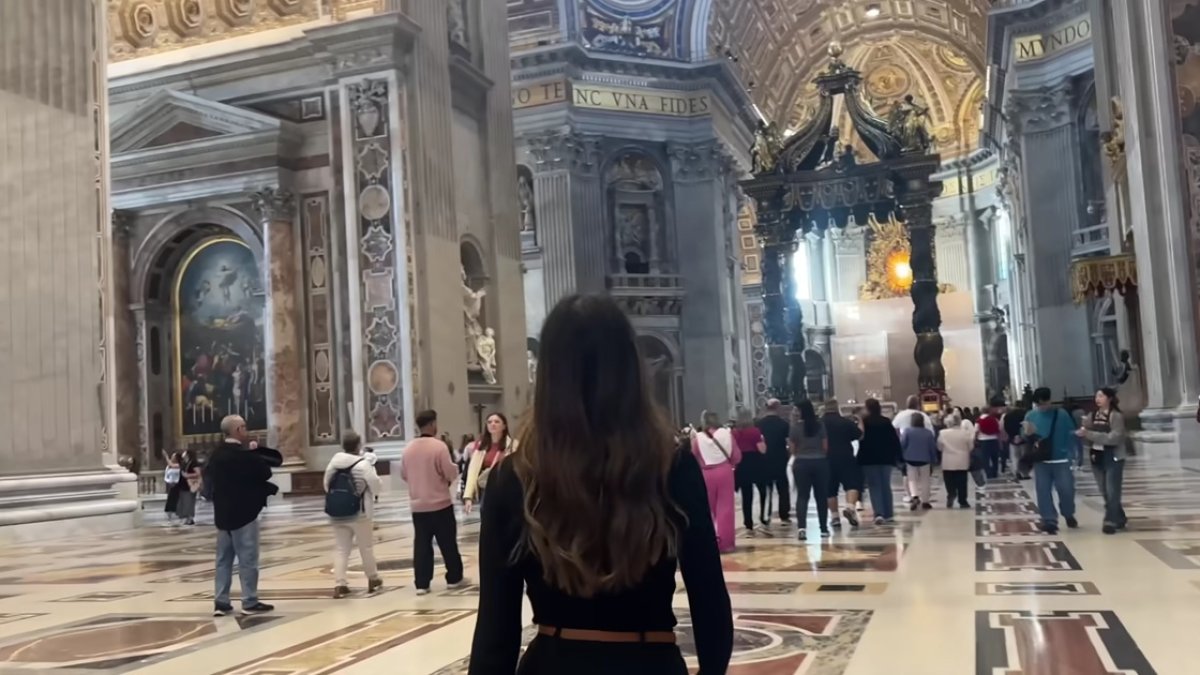 Interior de la basílica de San Pedro.