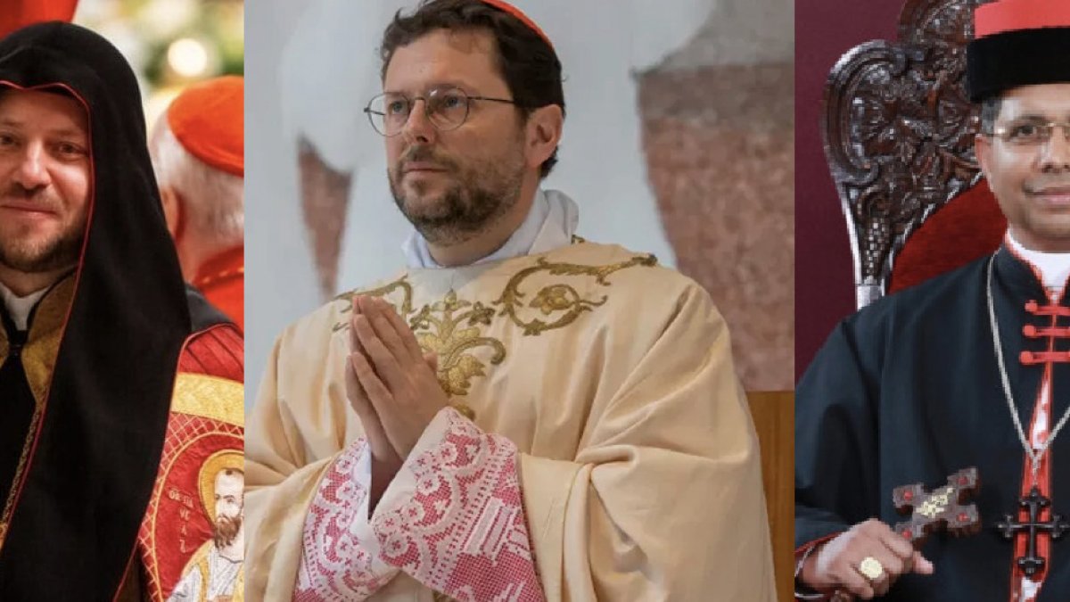 Bychok (izquierda), Marengo (centro) y Koovakad (derecha) rondaban los 30 años cuando murió Juan Pablo II.