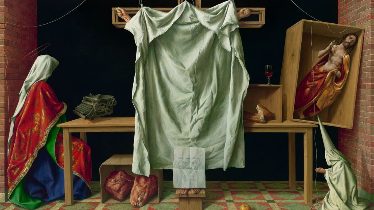 'Deus absconditus [El Dios escondido]', un cuadro del artista alemán Michael Triegel (n. 1968), pintor religioso autor, entre otros, de un retrato oficial de Benedicto XVI.