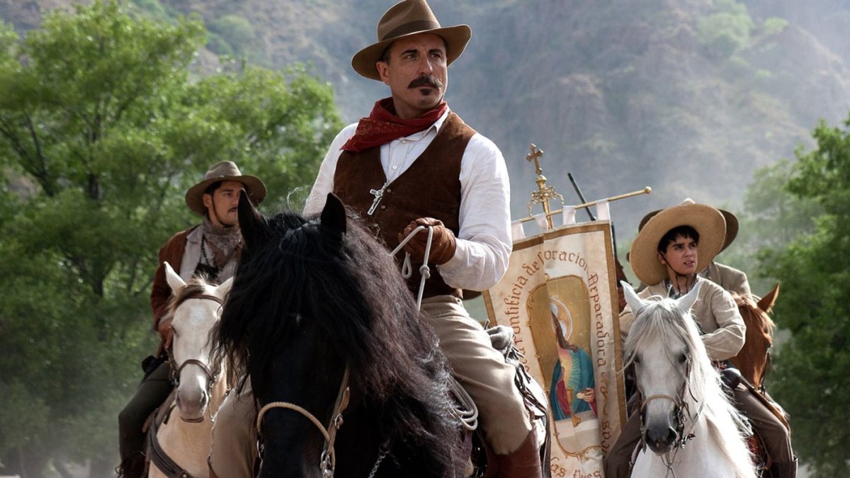 Andy García en 'Cristiada' (2012) de Dean Wright, sobre la epopeya cristera en México.
