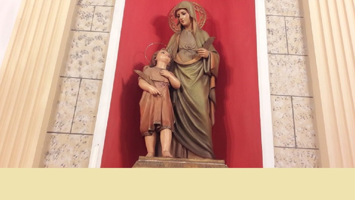 Santa Julita y San Quirico (Sant Quirze, en catalán) en su capilla de Calella