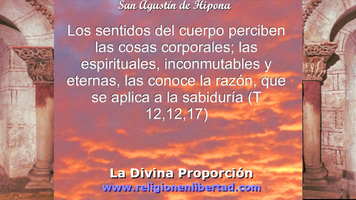 (San Agustín. Tratado sobre la Trinidad 12,12,17)