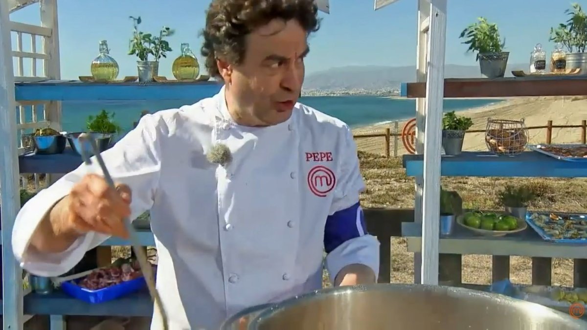 Pepe Rodríguez, durante una prueba de exteriores de MasterChef.