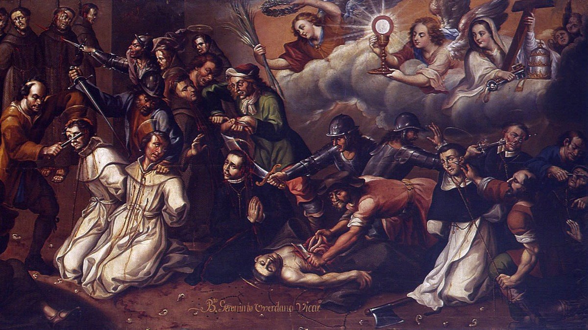 Luis Berrueco pintó en 1731 un óleo homenaje a los mártires de Gorcum.