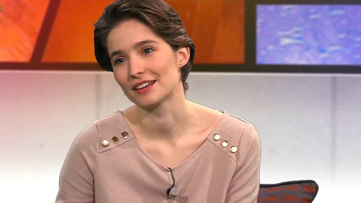 Marlène Goulard, en una entrevista de KTV sobre su vida de fe.