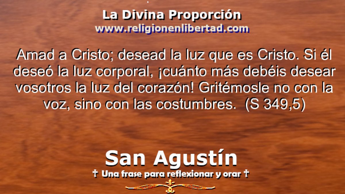 🔹San Agustín. Sermón 349, 5🔹
