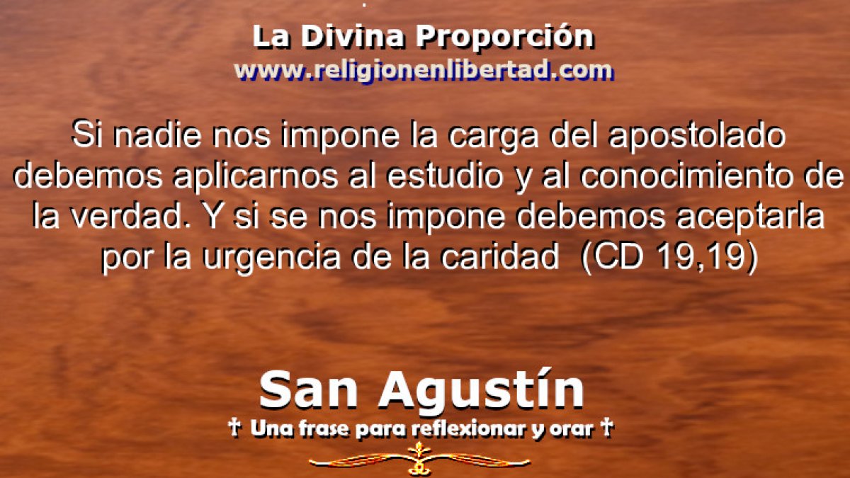 🔹San Agustín. La Ciudad de Dios (19, 19)🔹