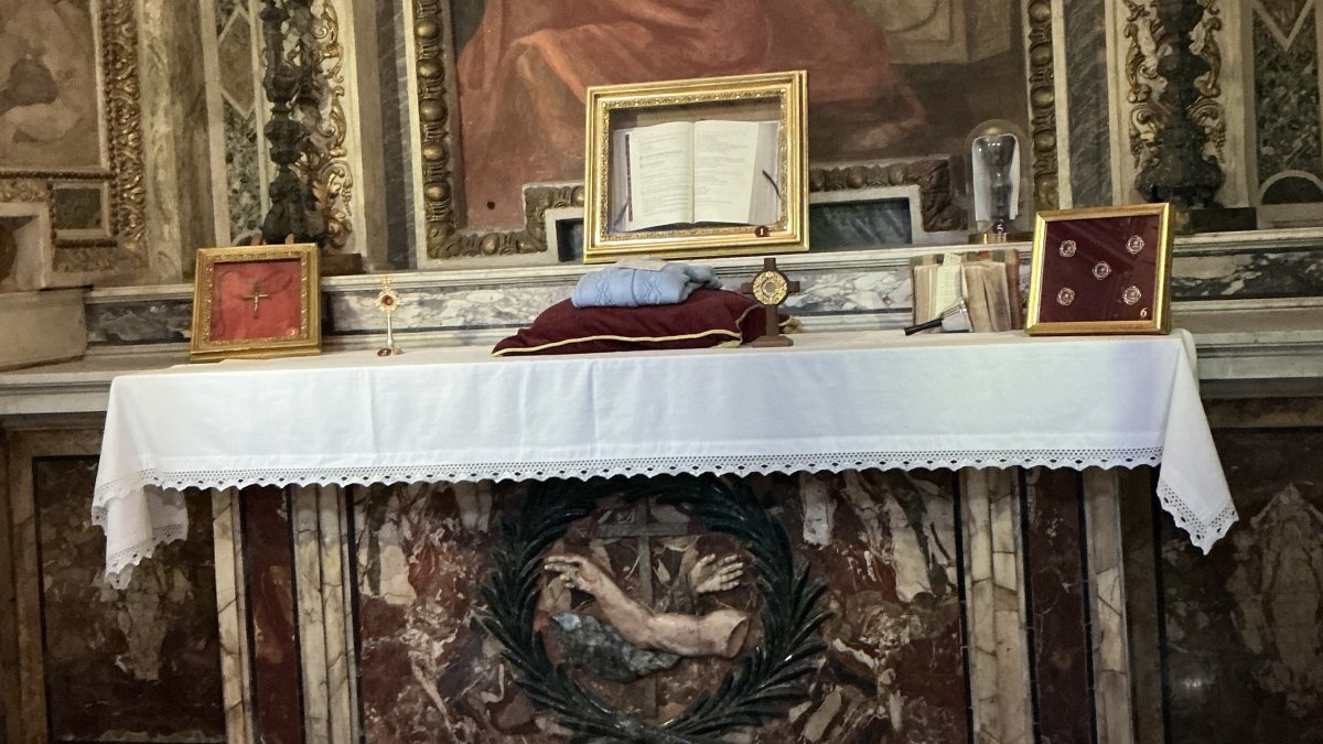 La capilla dedicada a las reliquias de 