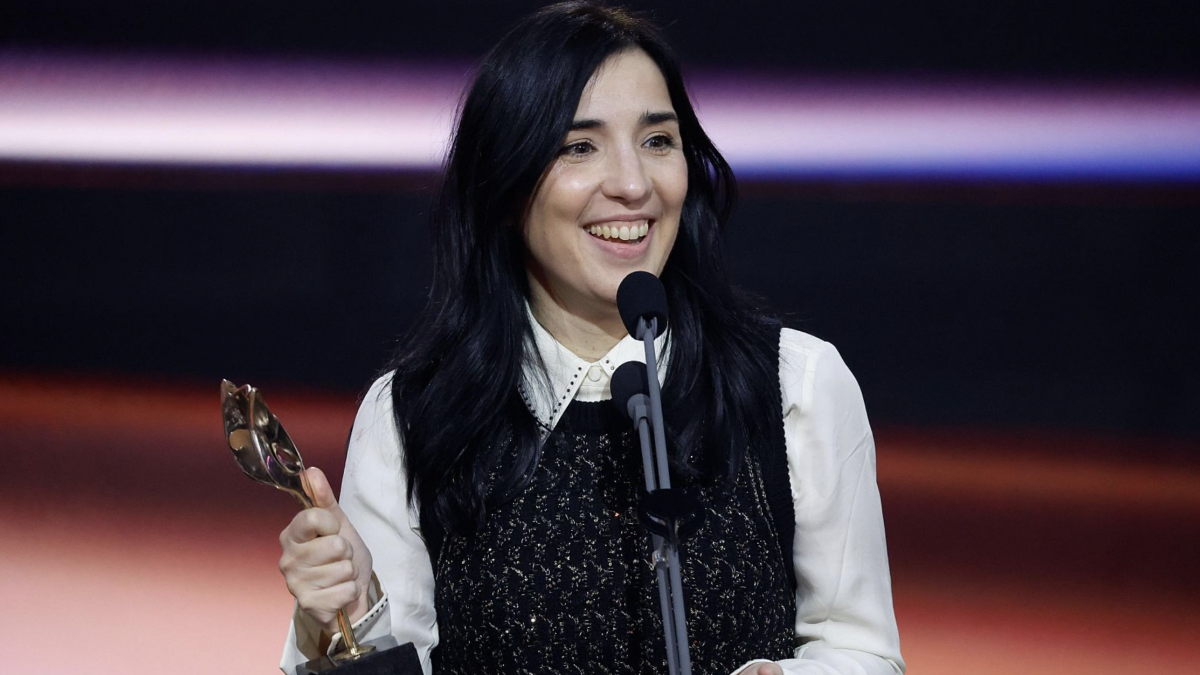 Alauda Ruiz de Azúa, directora de Los Domingos, al recoger el Premio Feroz