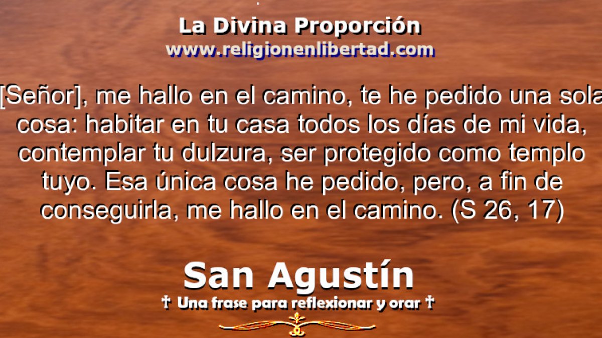 🔹San Agustín. Sermón 26, 17🔹