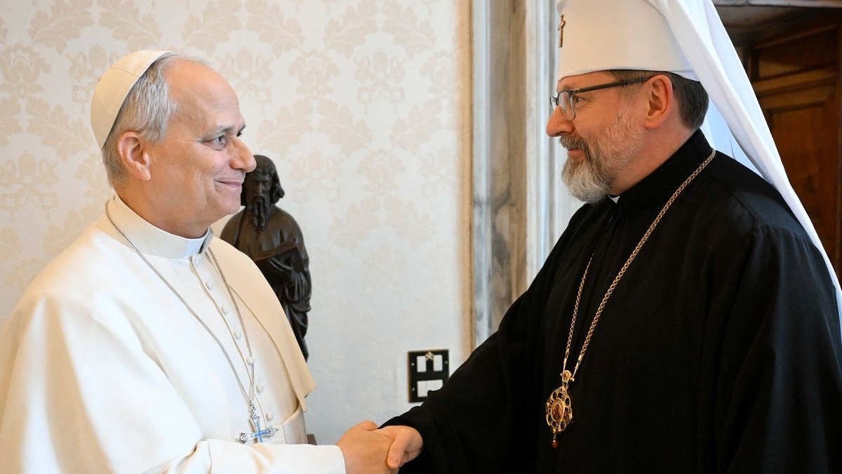 León XIV recibe al arzobispo Sviateslav Shevchuk, pastor de 5 millones de católicos ucracianos de rito bizantino