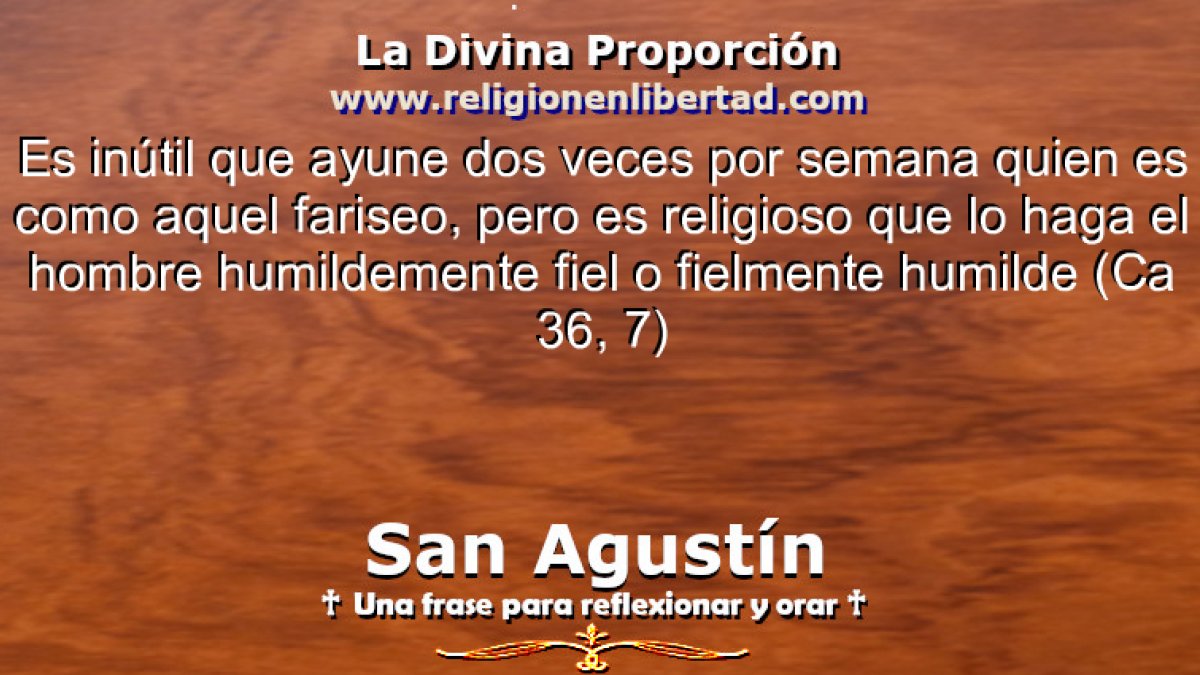 🔹San Agustín. Carta 36, 7🔹