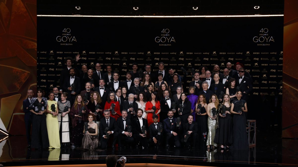 Foto de los premiados, Goya 2026