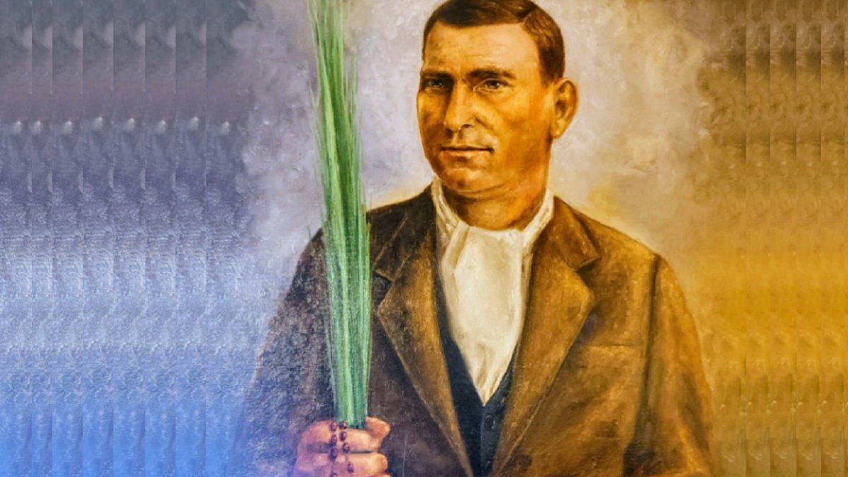 Beato Ceferino Giménez Malla, retrato por Carolina Espejo, en una imagen para la archidiócesis de Toledo